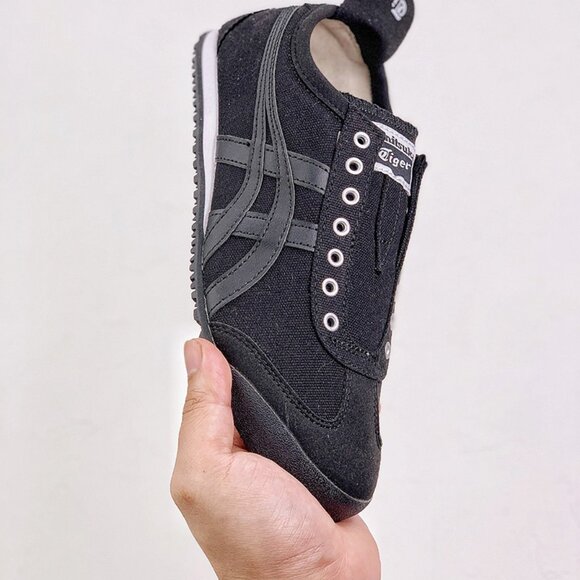 Onitsuka Tiger Mexico 66 Canvas Dark Gray Sneakers - Picture 3 of 8